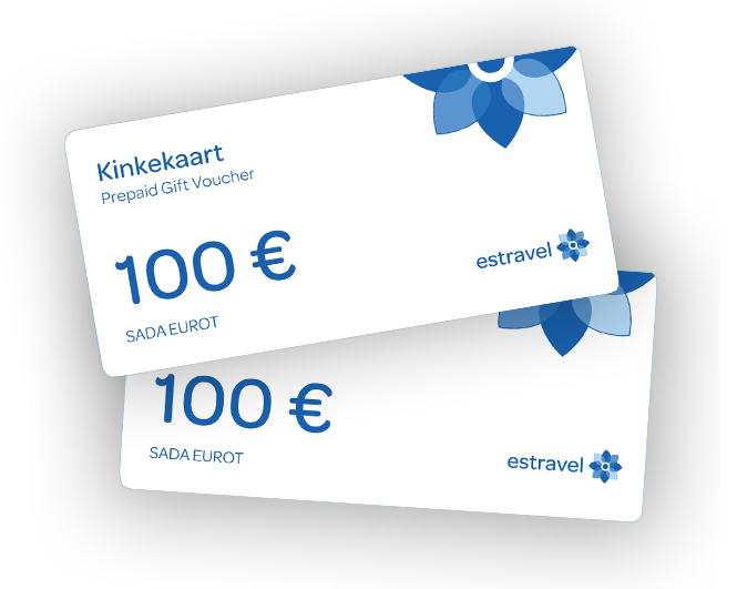 Kinkekaart reisibüroo Estravel elamused kingitus kinkekaardid